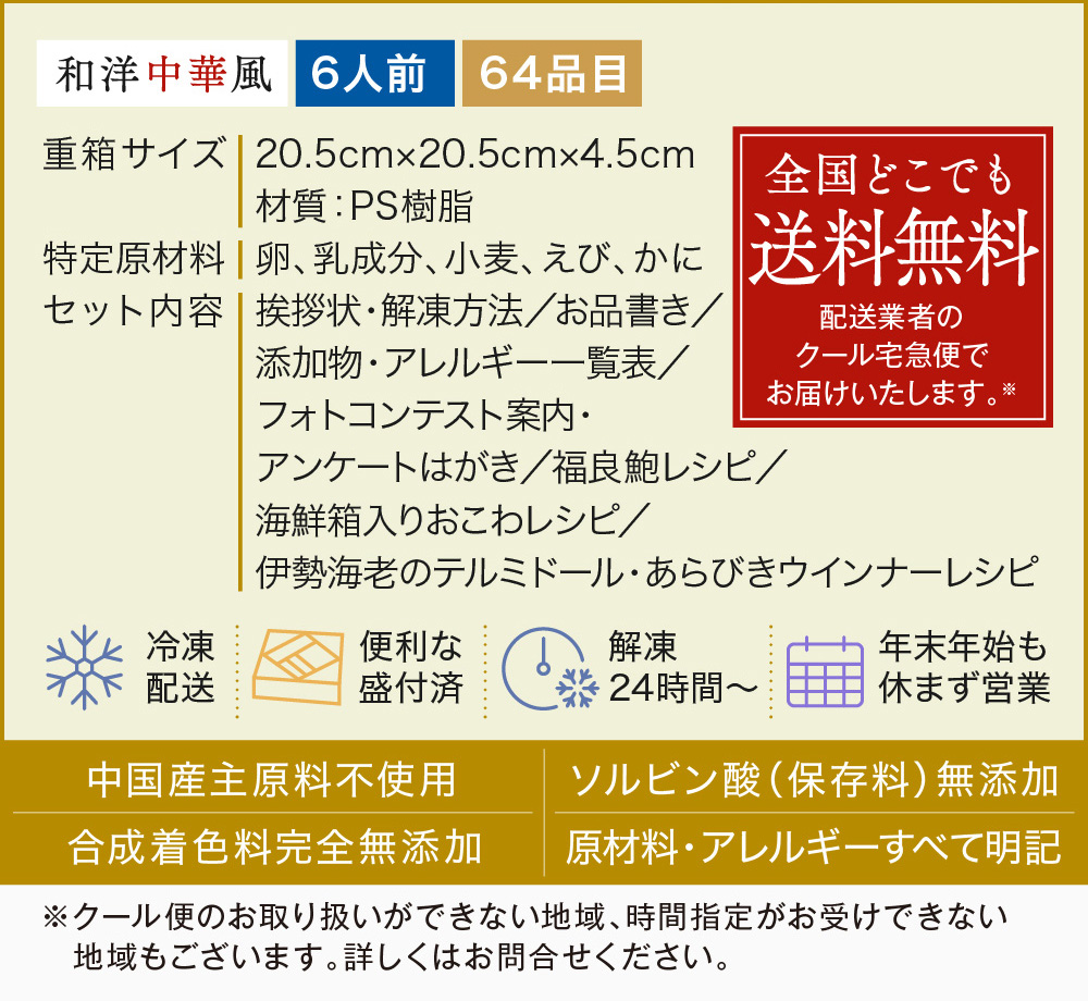 木村佳乃さんがおせちをご紹介】早割 お節 予約 おせち料理 板前魂のお節 和洋中六段重 鮑 あわび 二個 海鮮 おこわ 付 6人前 64品目 2022  2023 送料無料｜板前魂の通販・お取り寄せなら【ぐるすぐり】