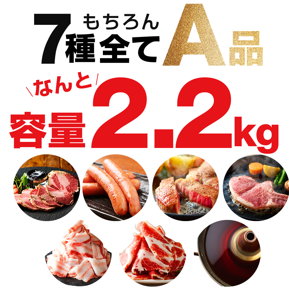 【超特価!半額】イベリコ豚 肉三昧 福袋 お惣菜 7種類 合計2.2kg 送料無料 冷凍 ※バラエティーセット 肉三昧