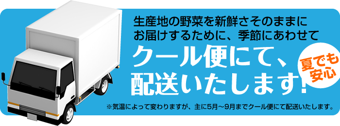 クール便にて配送いたします!