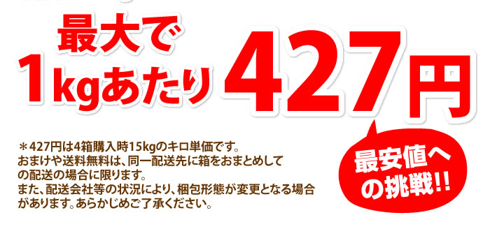 最大で427円/kg