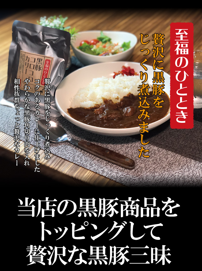 送料無料 カレー レトルト ポーク スパイス カリー 黒豚 カツカレー ポークカレー 鹿児島 黒豚カレー レトルト惣菜 レトルト食品 レトルトご飯/ 黒豚カレー2袋セット/｜薩摩黒豚とんかつ専門店 黒かつ亭の通販・お取り寄せなら【ぐるすぐり】