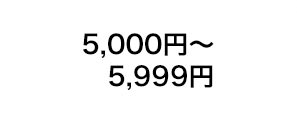 5,000円～5,999円