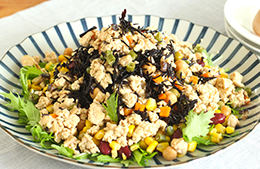 今流行りのジャーサラダを和の食材で作ってみた