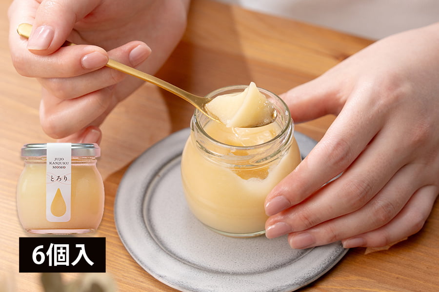 樹上完熟桃プリン「とろり」6個セット