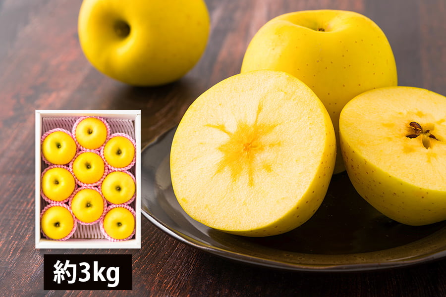 朝日町の蜜入りりんご はるか約3kg(8～10玉)