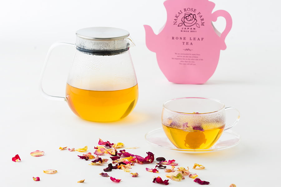 ロゼティア(花びら入りお茶)／ナカイローズファーム