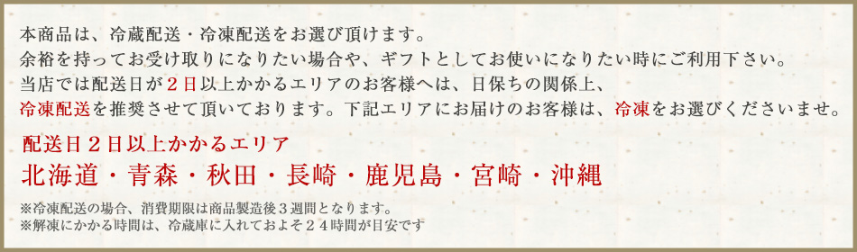 配送の注意