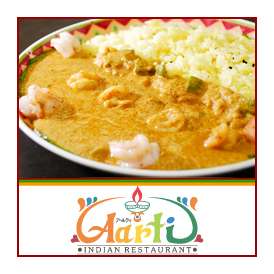 エビカレーライス！　ぷりっぷりのエビがたまらない！神戸アールティーのインドカレーライス！