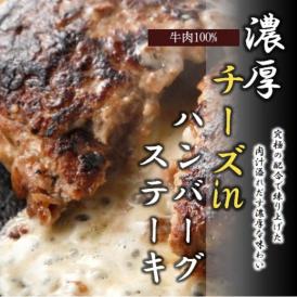 【送料無料(本州)】究極のひき肉で作る 濃厚 牛100% ﾁｰｽﾞinﾊﾝﾊﾞｰｸﾞｽﾃｰｷ 120g×6個入り (ﾁｰｽﾞ入り120g)