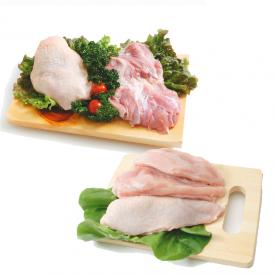 【送料無料】菜彩鶏 鶏もも肉 むね肉セット(もも肉2kg+むね肉2kg)合計4kgセット (岩手県産) (fn67701)全飼育期間において抗生物質を使用せず健康な鶏を育てています。