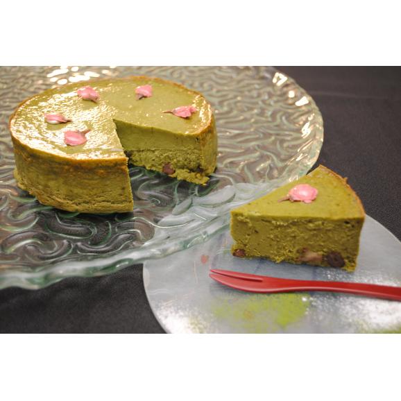 宇治抹茶チーズケーキ 5号サイズ 約15cm ラウンジカフェ Ercolanoの通販 お取り寄せなら ぐるすぐり