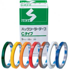 バッグシーラーテープ　Ｃタイプ　９Ｘ３５　緑 1袋（1巻入）積水化学工業梱包テープ