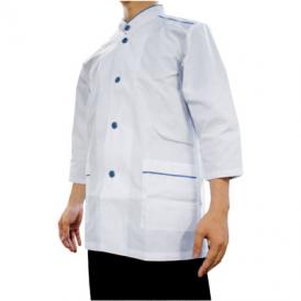 男子白衣　（七分袖カット）　４１－６１０　３Ｌ 1枚（1枚入）スズカ未来コックコート