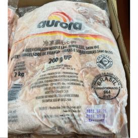【送料無料/鶏肉/モモ】ブラジル産 モモ アンサイズ 200UP 1ケース（2kgｘ6Ｐ）  冷凍 〈産地：ブラジル〉 Gfoods