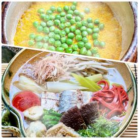 【祇園 丸山】【期間限定】太刀魚香味京野菜鍋と豆ご飯