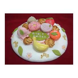 和菓子のデコレーションケーキ　小