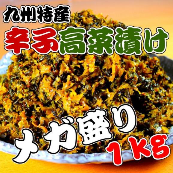 辛子高菜漬け 1000g ２種より選べるセット 博多ラーメン高菜 ピリ辛油炒め 特製漬け込み高菜 旨口油炒め 大容量サイズ１キロ 送料無料 保存食にも 本場九州ラーメン専門店の通販 お取り寄せなら ぐるすぐり