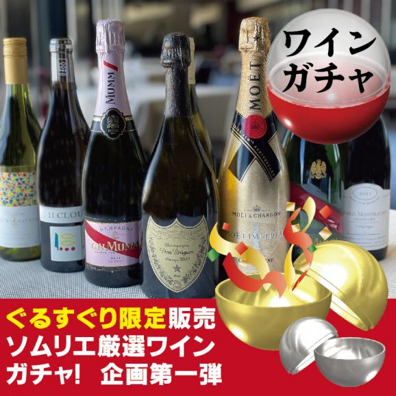 【レストラン発×先着250本限定】ドンペリニョンや高級ワインが当たる？！ソムリエ厳選ワインが届くワインガチャ企画第1弾B（白ワイン・スパークリングワイン・シャンパーニュコース）