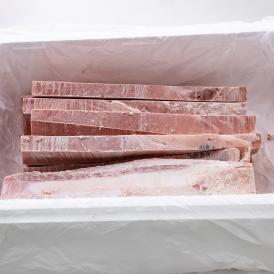 【マグロ】天然南鮪　腹とろ(サク取り)【不定貫】　7～8kg入り　冷凍　（有）海生水産