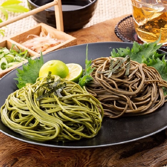 宇治の茶そば 6食 つゆ付き 抹茶 ほうじ茶 抹茶そば ほうじ茶そば ギフト 京都きよ泉の通販 お取り寄せなら ぐるすぐり