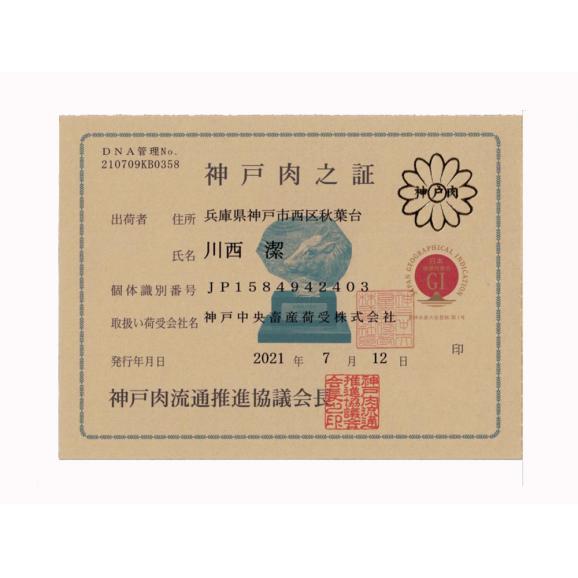 A5等級 神戸牛 BBQ・焼肉 セット  1.5ｋｇ［赤身・ ロース・カルビ］(500ｇ×3パック)05
