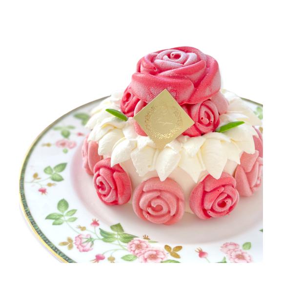 純生 冷凍生ケーキ ローズガーデン 誕生日ケーキ 記念日 薔薇ケーキ お菓子 バラのマドレーヌのお店 ランジェラの通販 お取り寄せなら ぐるすぐり