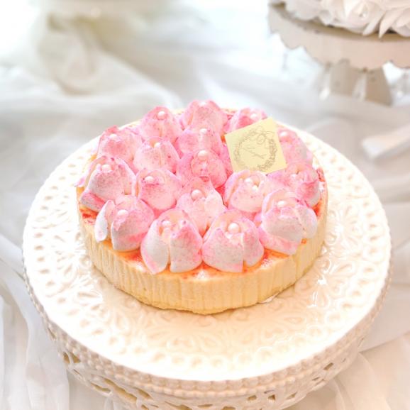 純生・冷凍ケーキ「メルティーローズ チーズケーキ5号」誕生日ケーキ・記念日・薔薇ケーキ・お菓子01