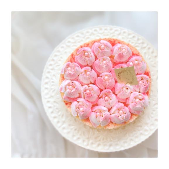 純生・冷凍ケーキ「メルティーローズ チーズケーキ5号」誕生日ケーキ・記念日・薔薇ケーキ・お菓子02