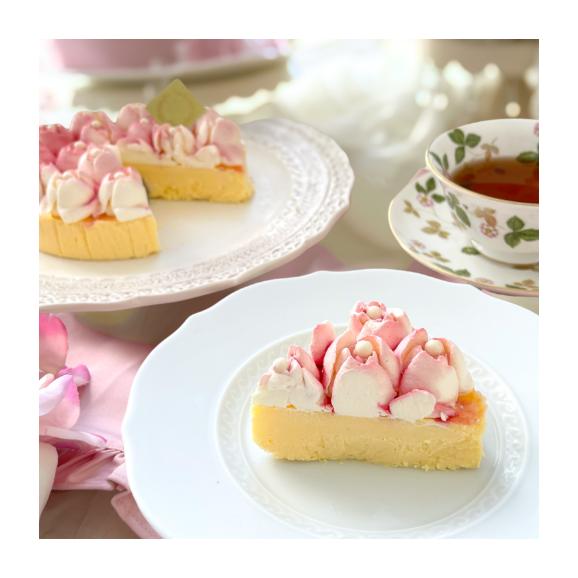 純生・冷凍ケーキ「メルティーローズ チーズケーキ5号」誕生日ケーキ・記念日・薔薇ケーキ・お菓子04