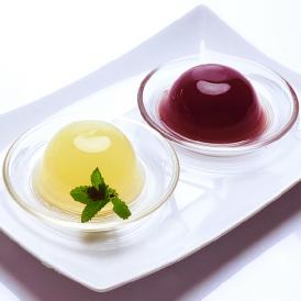 岡山県産清水白桃とピオーネをふんだんに使用した、濃厚な贅沢ジュレ