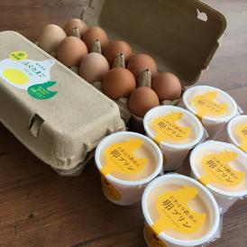 卵かけご飯に,福井県産ふくたまご20個とにわとり農家の卵プリン6個のセット！