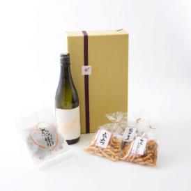 【ギフト・送料込】　「清酒　無題」＆一筆かりんとうセット　