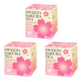 紅茶 スイートサクラティー20g ×3箱 日本人の心の中で永遠の美しさ、気高さを持つ花「さくら」。 春霞の中、淡く輝いて一面に咲く日本の美の極致「さくら」を、当社がお茶の世界で初めて花咲かせました。