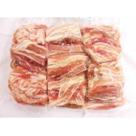 【豚/バラ】豚バラ 1.5mmスライス 1/3カット 約2kg 冷凍＜輸入＞肉屋横丁