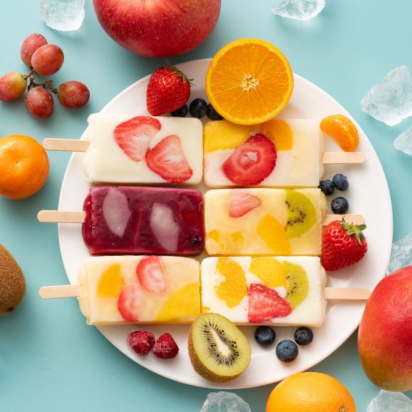 ギフト アイス 送料無料 果肉いっぱいどきゅんと アイスキャンディ 6種から3種選べる 合計本 セット 西内花月堂の通販 お取り寄せ なら ぐるすぐり