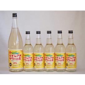 パインアメサワーの素セット 甘酸っぱくジューシーパイナップル果汁 25度 中野BC(和歌山県)600ml×5本 1800ml×1本
