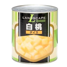 白桃ダイス　1号×6缶/ケース　(ランドスケープ)