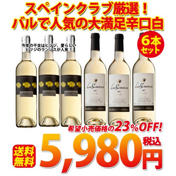 送料無料 スペインクラブ厳選 バルで人気の大満足辛口白６本セット 月島スペインクラブの通販 お取り寄せなら ぐるすぐり