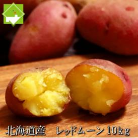 じゃがいも 北海道富良野産　赤いジャガイモ　レッドムーン 10ｋｇ　【送料無料】