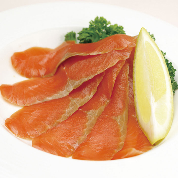 輸入 スモークサーモントラウト スライス １００ｇ タスカル ぐるなび仕入モール店への注文 仕入なら ぐるなび仕入モール