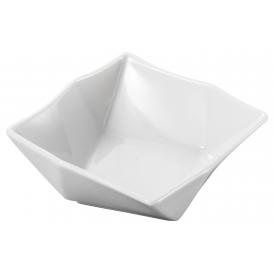 白磁マットオリメ皿(小) 107×107×38㎜ 美濃焼 一幸陶苑