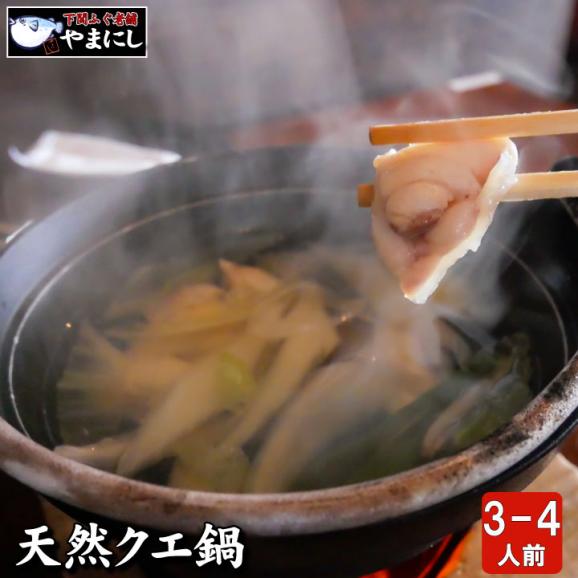 天然クエ鍋セット３ ４人前 450ｇ 下関ふぐ老舗問屋山西水産ぐるなび店の通販 お取り寄せなら ぐるすぐり